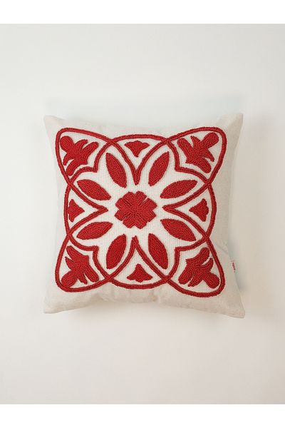 Galia Tasarım Marrakech Series Punch Throw Pillow Cover - Red