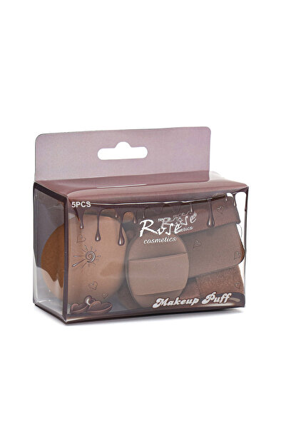 Roesıa Rose Cosmetics Rose 5'li Çikolata Model Makyaj Süngeri