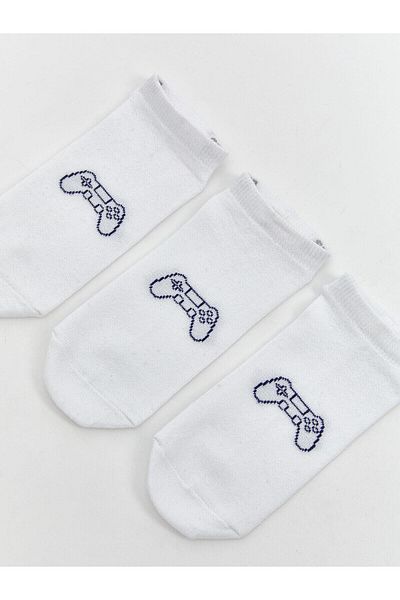 LC Waikiki Lcw Eco Patterned Boy Booties Socks 3-Piece (S5)
