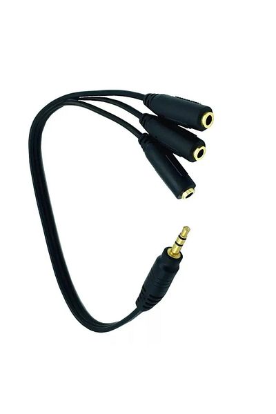 KRETZ 1 Input to 3 Output Stereo Audio Splitter Cable 30cm