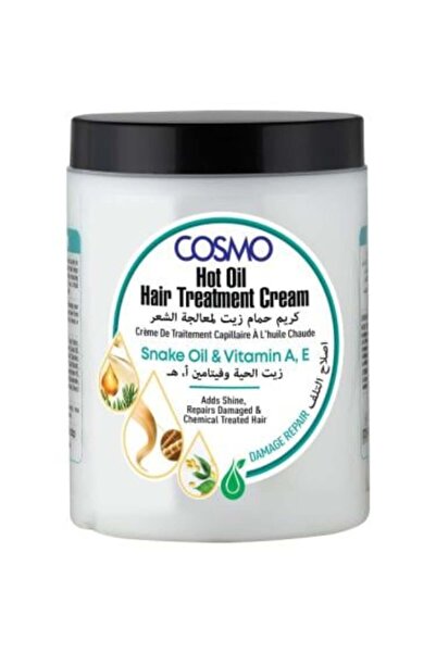 Cosmo كريم علاج الشعر بزيت الحية وفيتامينات أ و هـ - 1000 مل
