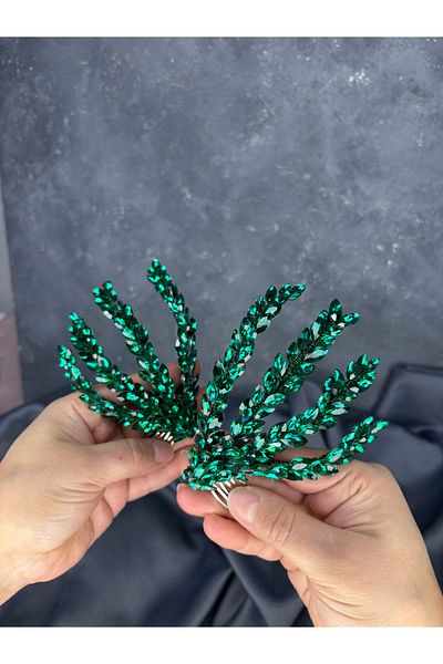 Hayalperest boncuk Bride Hairpin with Bugle Comb and Double-Sided