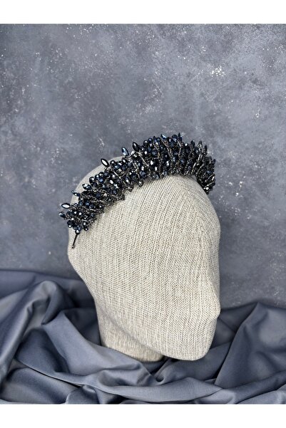 ESPEREST تاج زفاف أنيق مزين بالكريستال المبخر