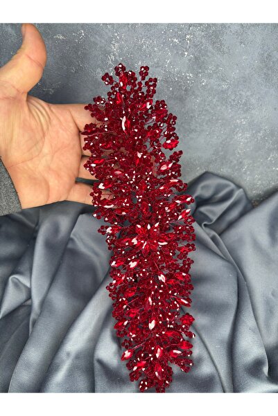 ESPEREST إيلينا الحناء المطرزة المكثفة وتاج الزفاف عمامة متطابقة