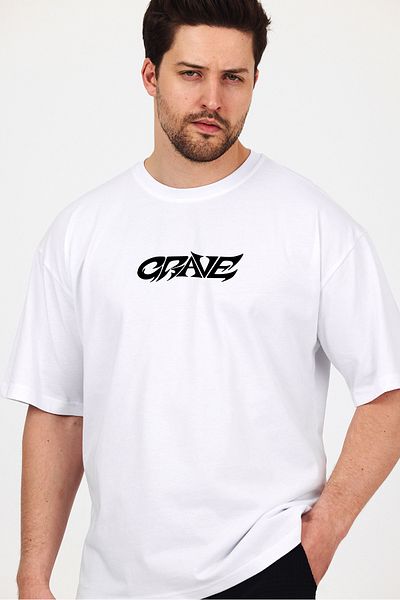 THE RULE Μπλουζάκι Unisex Grave Printed Oversize 100% βαμβακερό φαρδύ κομμένο μαλακό μπλουζάκι με λαιμόκοψη RF0508