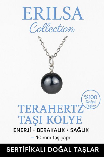 Erilsa Certified Terahertz Stone Necklace – Mental Clarity Vibration Stone