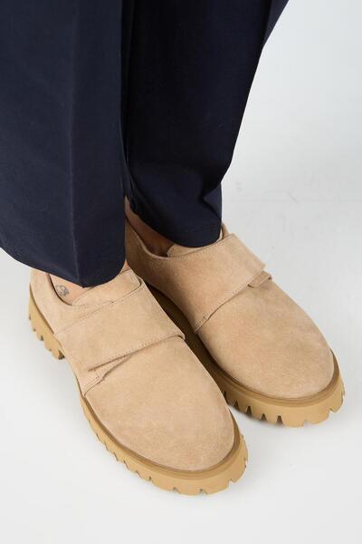 Manijero Mimi Women's Genuine Leather Velcro Sand Suede Shoes