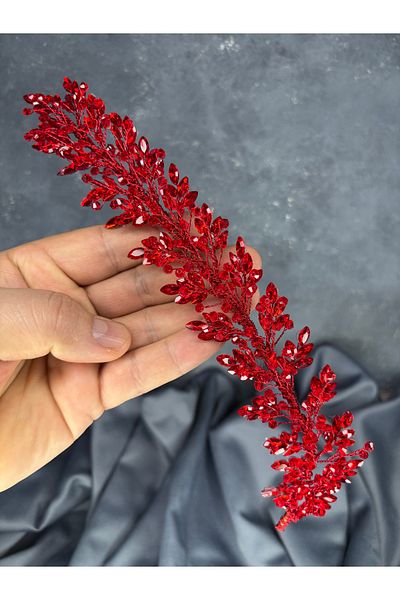Hayalperest boncuk Laurel Bridal Crown Modern Accessory for Hair and Turban