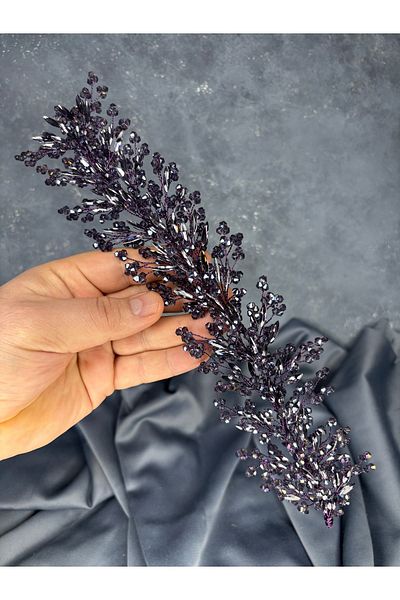 Hayalperest boncuk تاج حناء الزفاف الأنيق المزين بخرز كريستال هيرا