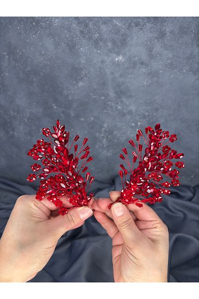 Hayalperest boncuk Selis Double Sided Bridal Henna Crown Hair Accessory