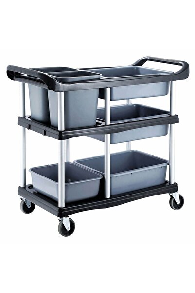 Biradlı Boş Toplama Servis Arabası