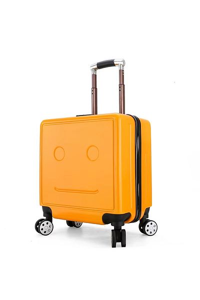 ABYZ Cărucior de călătorie pentru copii model Easy Trip personalizabil 48x38x24 cm 360 roți culoare galbenă ABYZ™