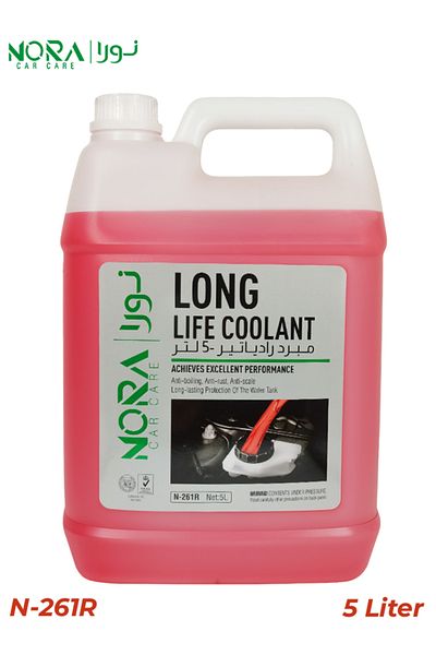 Nora Long Life Coolant, 5L – Anti-Boiling, Anti-Rust, Anti-Scale, Long-lasting Protection - N-261R
