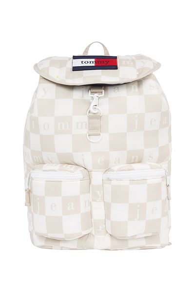 Tommy Hilfiger Unisex Ancient White Flap Backpack