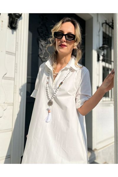 Yame Poplin Shirt Dress
