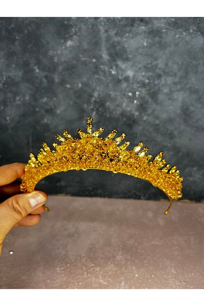 Hayalperest boncuk Edis Bead Embroidered Bridal Henna Crown