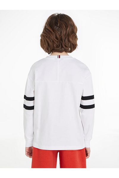 Tommy Hilfiger Tommy Hilfiger Boys White Long Sleeve T-Shirt