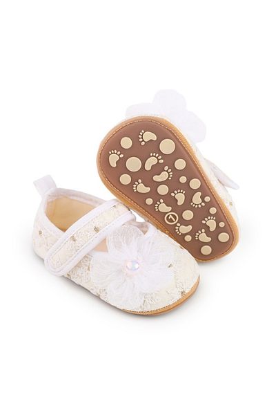 Superbaby Pantofiori eleganti ivoire pentru bebelusi