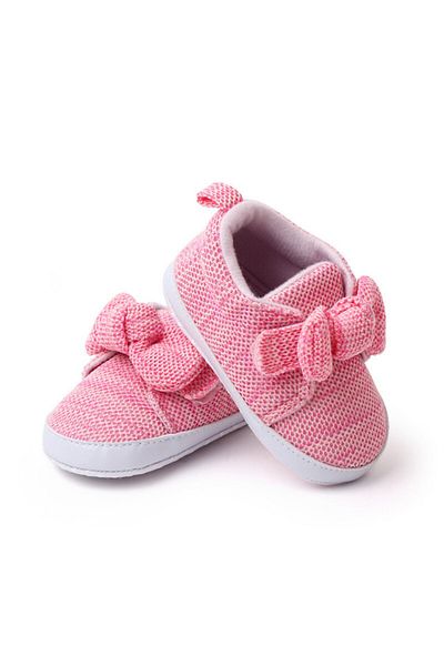 Superbaby Pink gradient shoes with bow