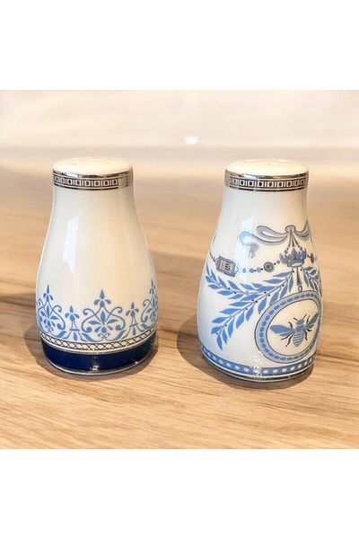 618 CONCEPT Blue Banube Salt and Pepper Shakers Set 4,5X8 cm