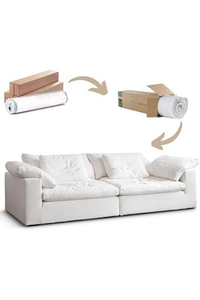 MAPLE HOME DECORATION Maple Home 2-seater Sofa Modular Cloud Couch Sofas Set Compression Sponge Sectional Lounge