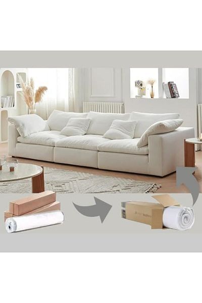MAPLE HOME DECORATION Maple Home 3-seater Sofa Modular Cloud Couch Sofas Set Living Room Office
