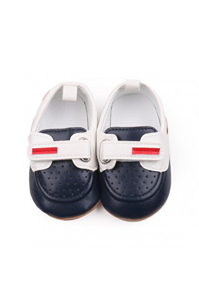 Superbaby Pantofiori bleumarine cu alb de ocazie pentru baietei