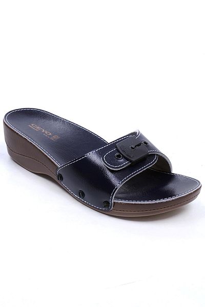 Ceyo Mınelli Rk-302 Navy Blue Women's Heeled Shoes
