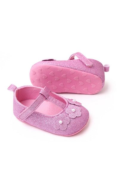 Superbaby Pink cyclamen shoes for girls - Sweety