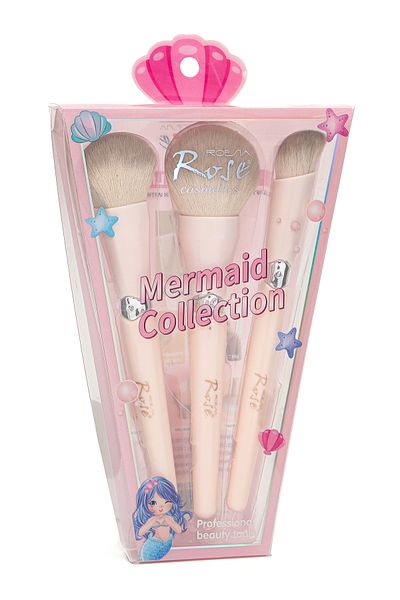 Roesıa Rose Cosmetics Rose Collection 3 Makeup Brush Set