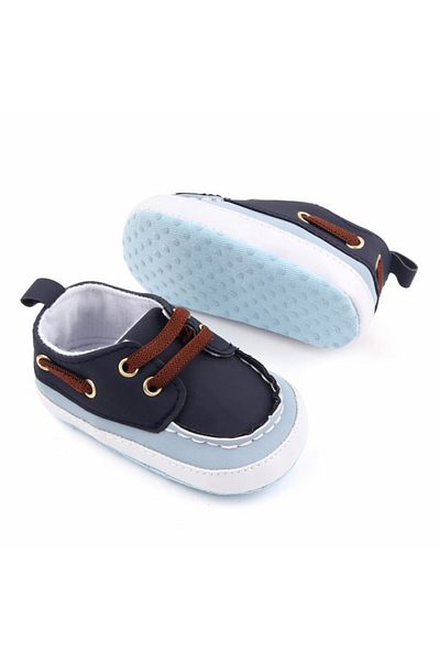 Superbaby Blue and navy blue loafer shoes