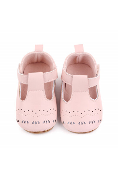 Superbaby Pantofiori roz cu model decupat