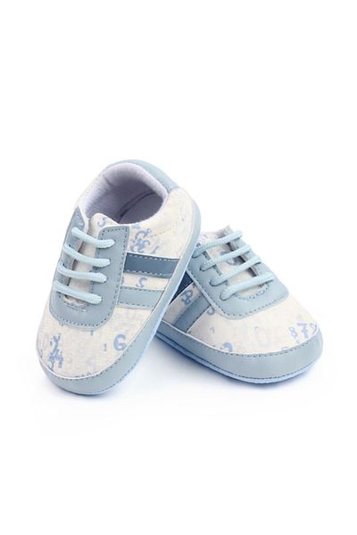 Superbaby Sneakers, white with shades of blue - Figures
