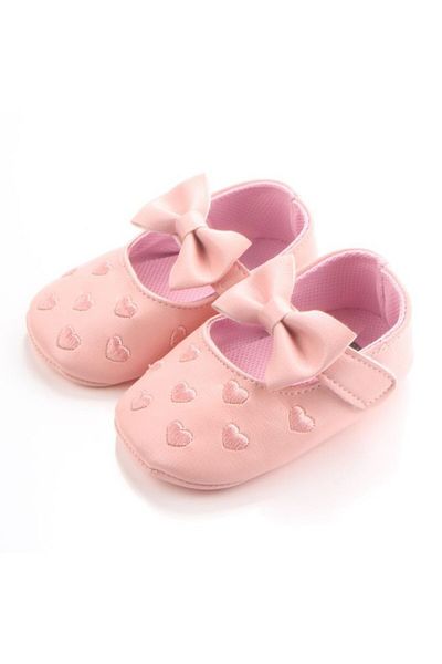 Superbaby Pink baby shoes - Hearts