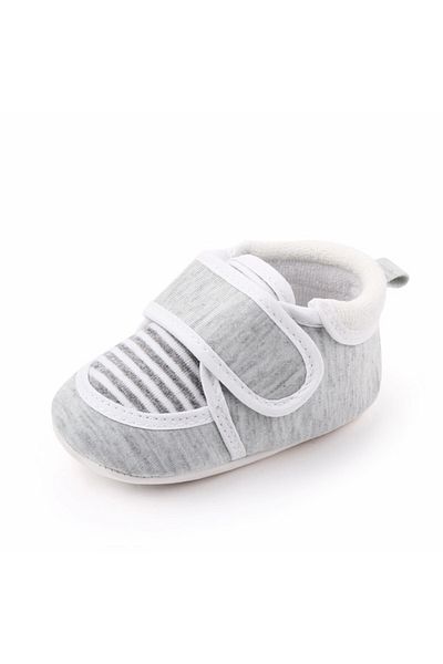 Superbaby Gray shoes with white stripes