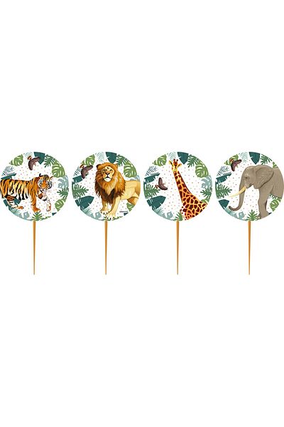 kidspartim Wild Life Themed Toothpicks 10 Pieces
