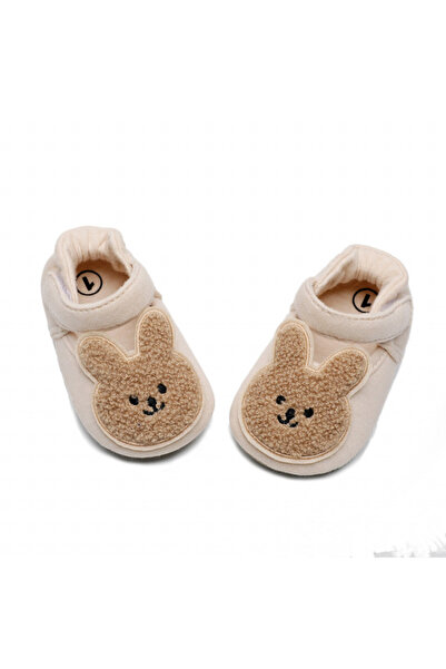 Superbaby Pantofiori crem pentru fetite - Iepuras