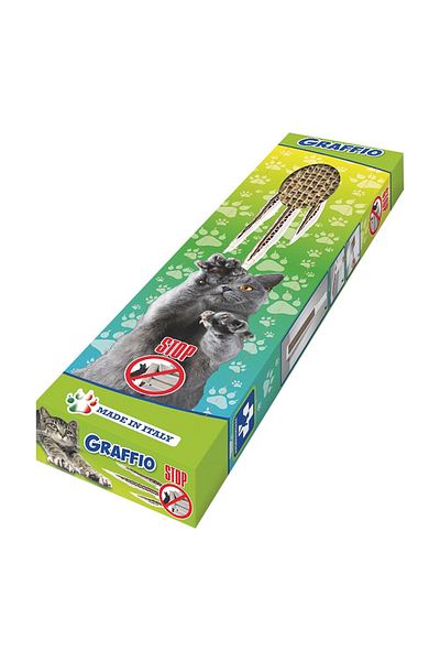 Georplast خدشة قطط من الكرتون من جيوربلاست جرافيو، 50 × 12 × 5 سم