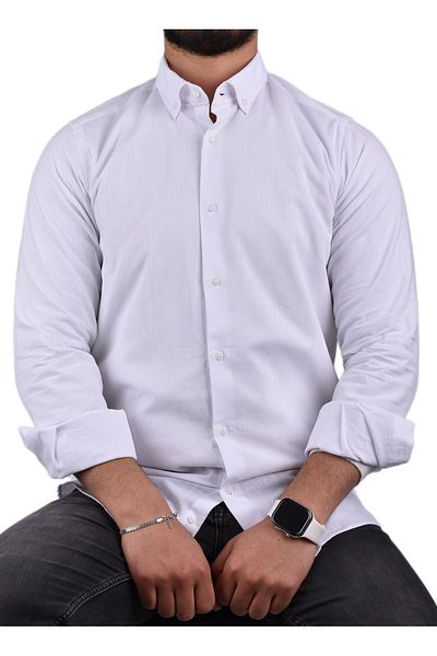 ADVANTE Adv-2609 Slimfit Linen Shirt