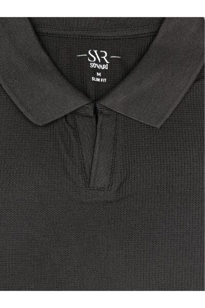 SÜVARİ SÜVARİ PREMIUM ARMÜR DESENLİ POLO YAKA TSHİRT