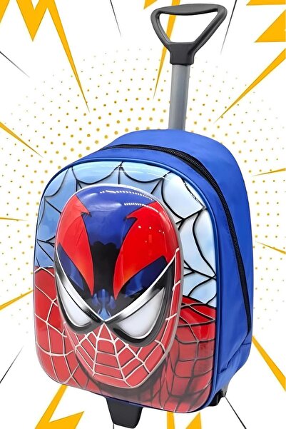 Uniquerrs Grădiniță Creșă Spiderman Figura 2-6 Ani 5d Printed Squeegee Rucsac Geantă de școală