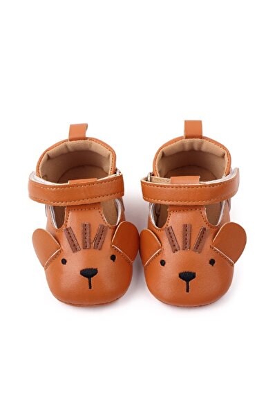 Superbaby Pantofiori maro pentru fetite - Soricel