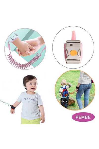 Evokids Magnetic Lock Safety Bracelet - (Steel Tip) - Pink