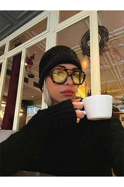 TomyHelf Rectangular Design Leopard Frame Yellow Glass Women Sunglasses Vehla