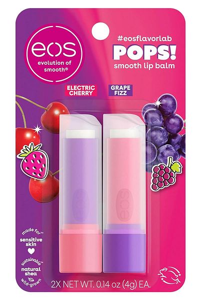 Eos Electric Cherry + Grape Fizz 2-Pack Lip Balm 2X4Gr