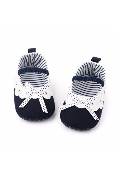 Superbaby Тъмносини обувки с бели волани