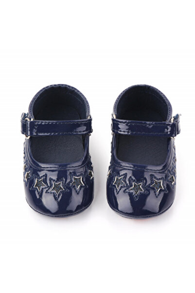 Superbaby Pantofiori din lac bleumarine cu stelute