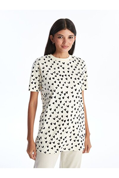 LC Waikiki Dámská tunika s potiskem Crew Neck