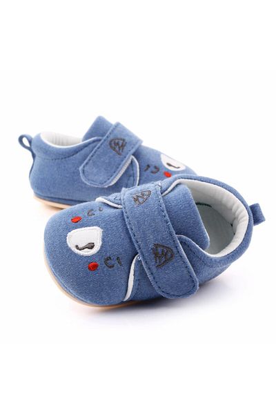 Superbaby Pantofiori albastri pentru baietei - Teddy
