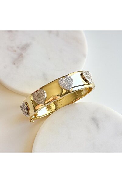 Venus Design Çelik Kalpli Kelepçe Bileklik